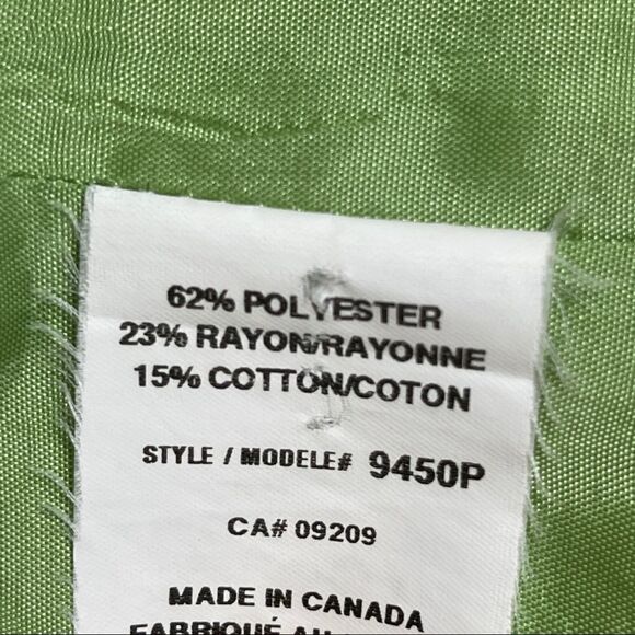 Cleo Petite Blazer Lime Green Woven Lined Dry Clean Women's 2 - Picture 7 of 10
